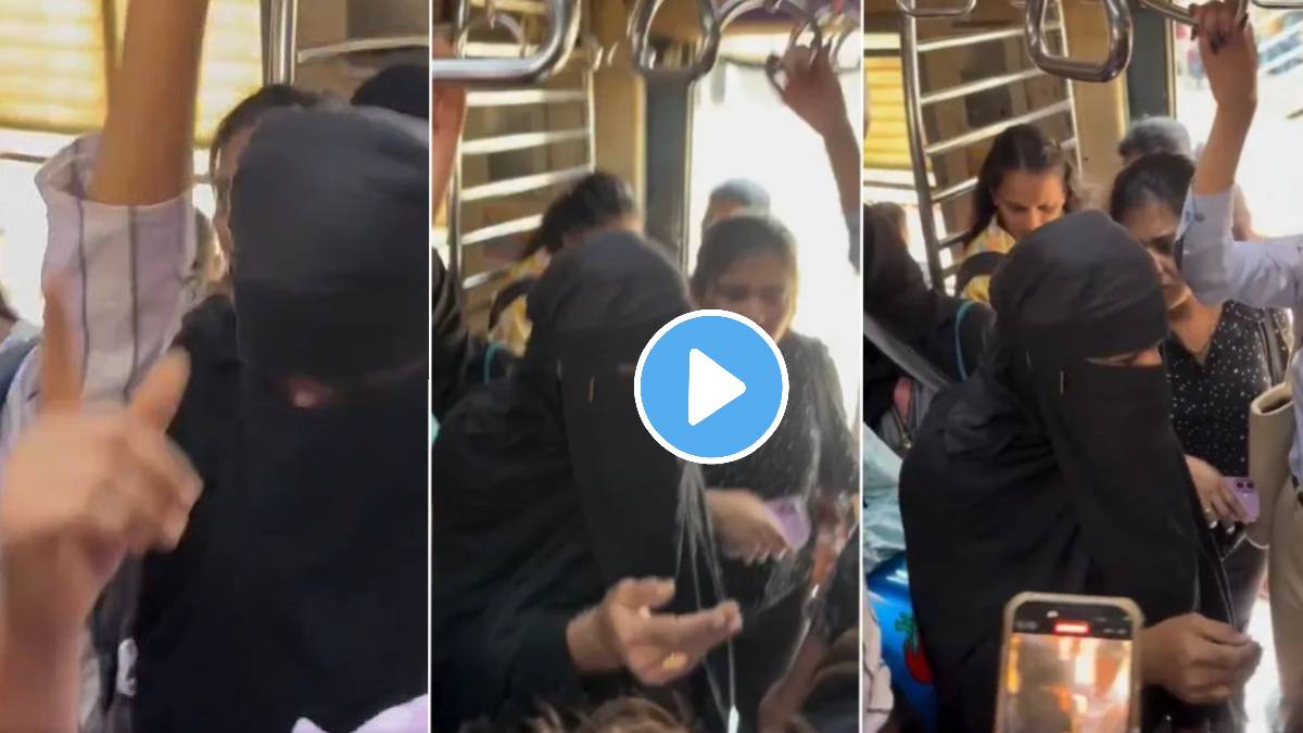 man wearing burqa caught travelling in ladies coach