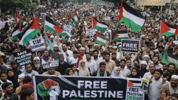 पॅलेस्टाईनच्या समर्थनार्थ आंदोलन प्रकरणी २३ जणां विरुद्ध गुन्हा; पोलीस परवानगीशिवाय जंगली महाराज रस्त्यावर आंदोलन