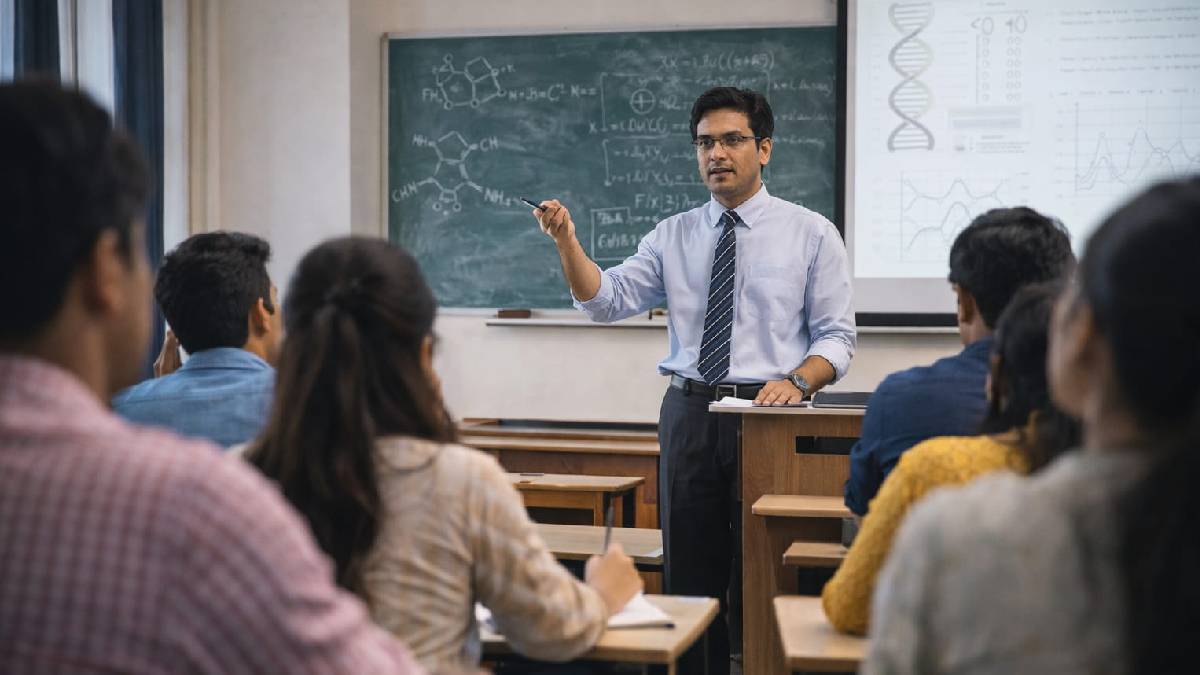 Approval for recruitment of professors in aided colleges