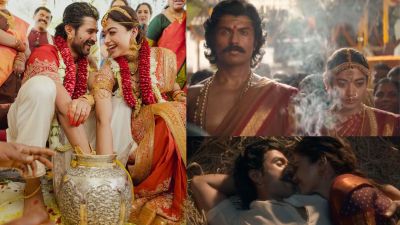 रश्मिका-विजयच्या लग्नानंतरच्या पहिल्या चित्रपटातील गाणं प्रदर्शित, अजय-अतुलने दिलंय संगीत