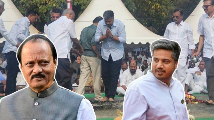 rohit pawar emotional post for ajit pawar on social media