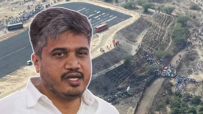 rohit pawar on ajit pawar plane crash
