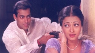Salman Khan and Aishwarya Rai with actress Himani Shivpuri