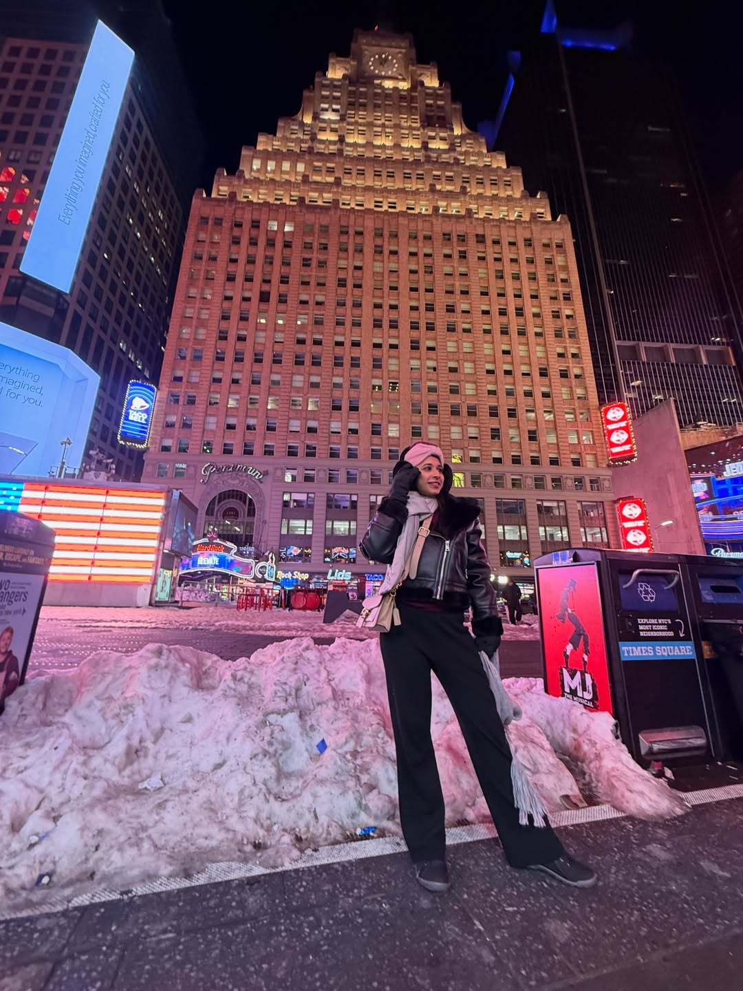 shreya bugde celebrate birthday near new york times square shares photos