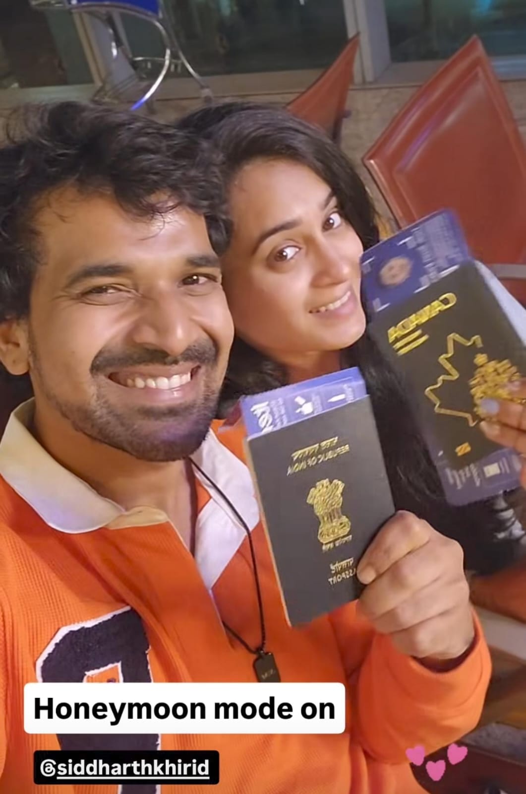 siddharth khirid went to maldives for honeymoon trip with wife