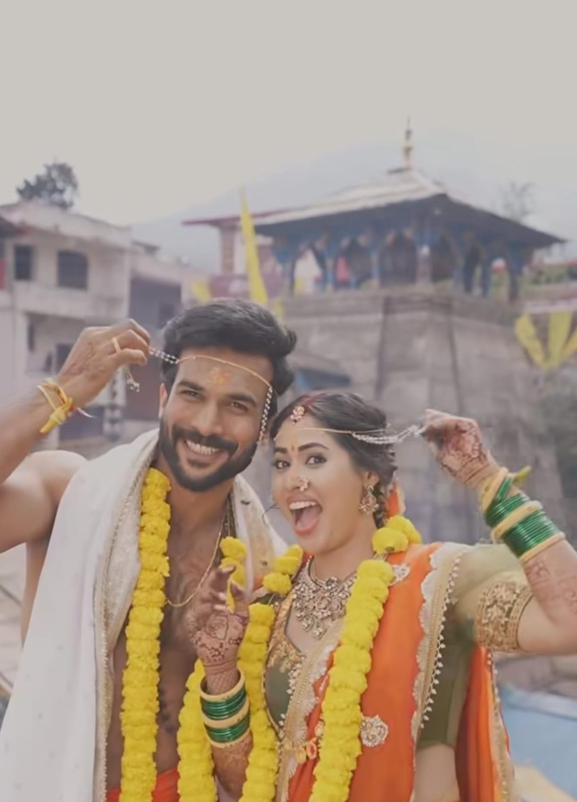 vishal nikam and akshaya hindalkar tie knot in uttarakhand