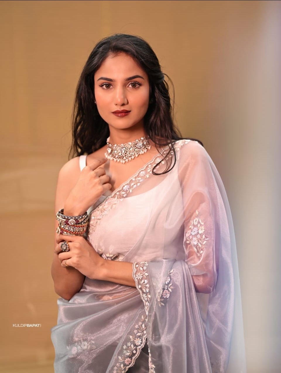 Pooja Birari black gown look