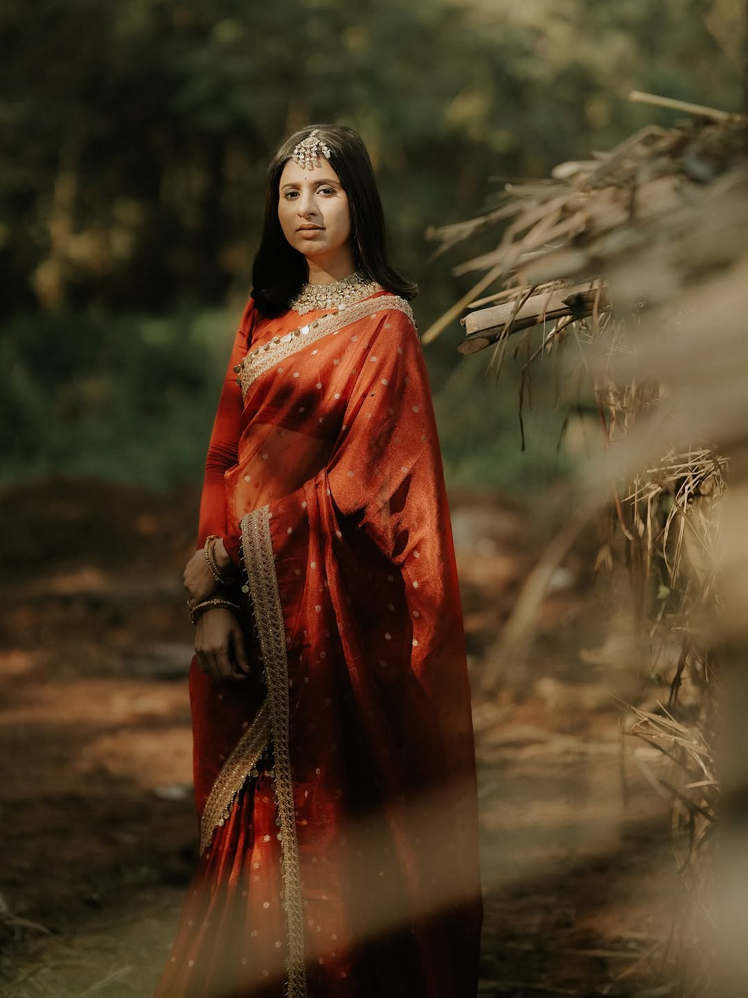 Ankita Walawalkar traditional saree look