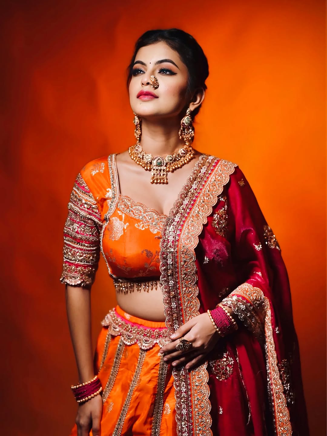 Anushree Mane royal pink look in Bigg Boss Marathi 6,