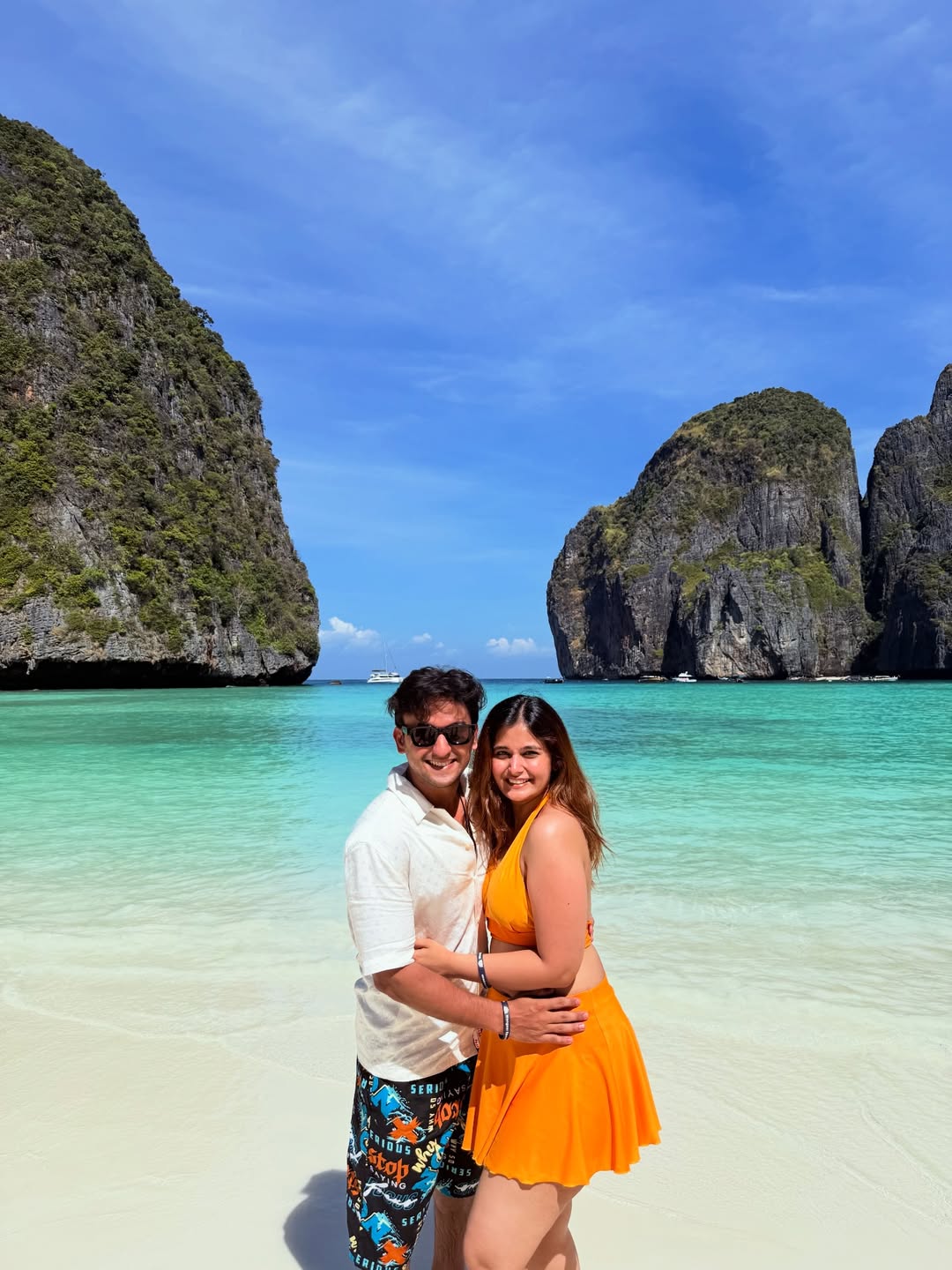 Anushka Pimputkar and Meghan Jadhav honeymoon photos in Thailand