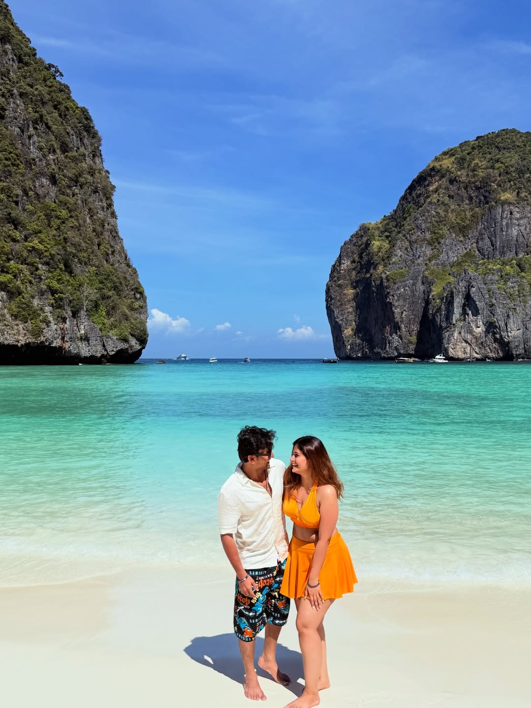 Anushka Pimputkar and Meghan Jadhav honeymoon photos in Thailand