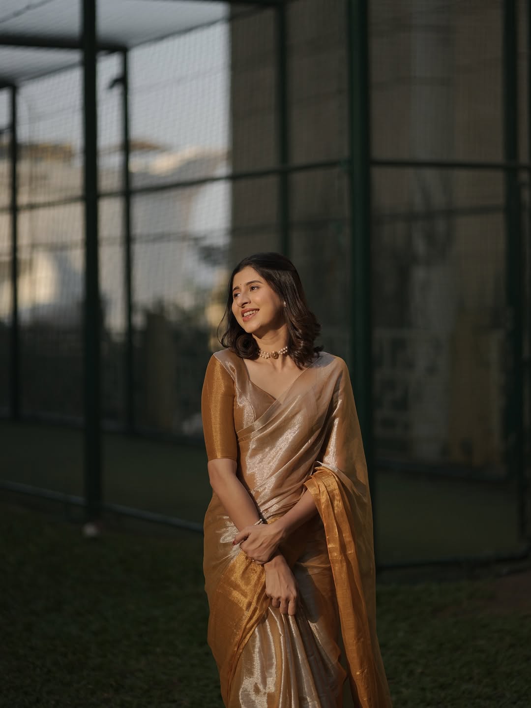 Ankita Walawalkar traditional saree look