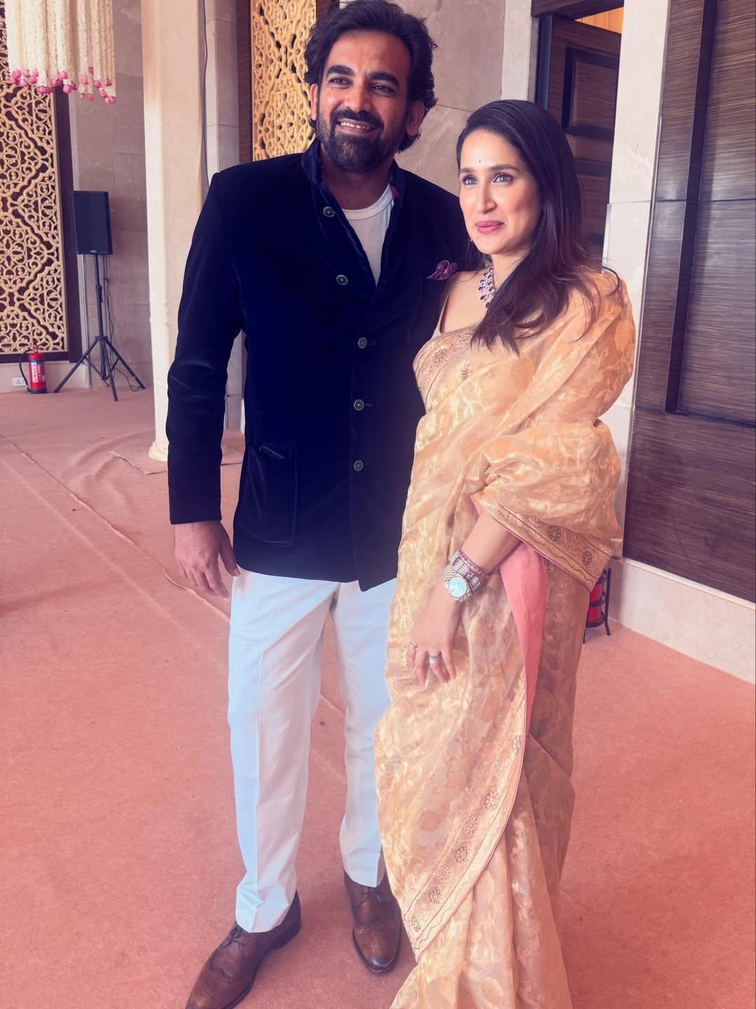 Sagarika Ghatge Arjun Tendulkar wedding appearance,