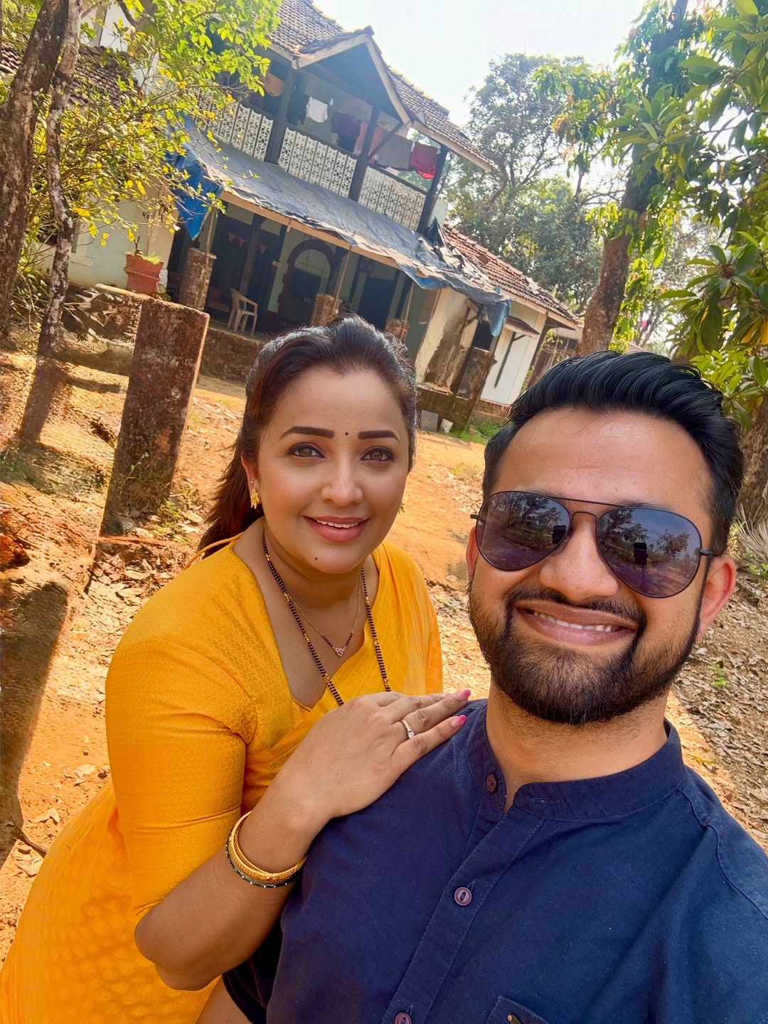 Apurva Nemlekar Gudi Padwa celebration photos, first Gudi Padwa after marriage in Bangalore