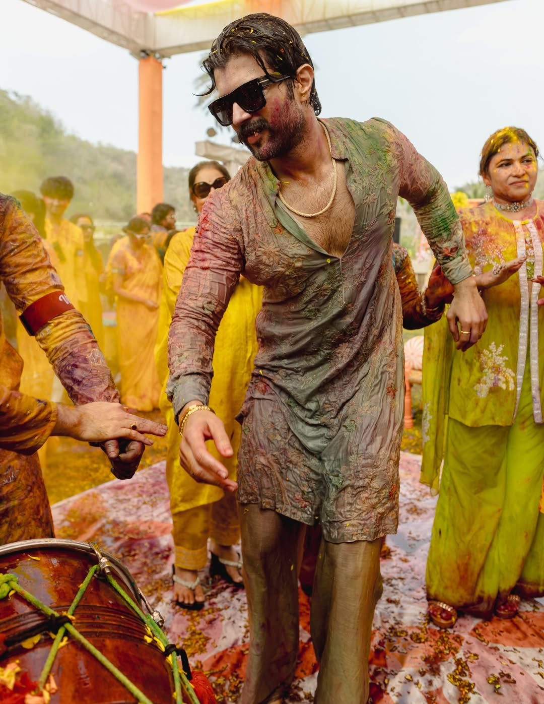 Vijay Deverakonda Rashmika Mandanna haldi photos viral