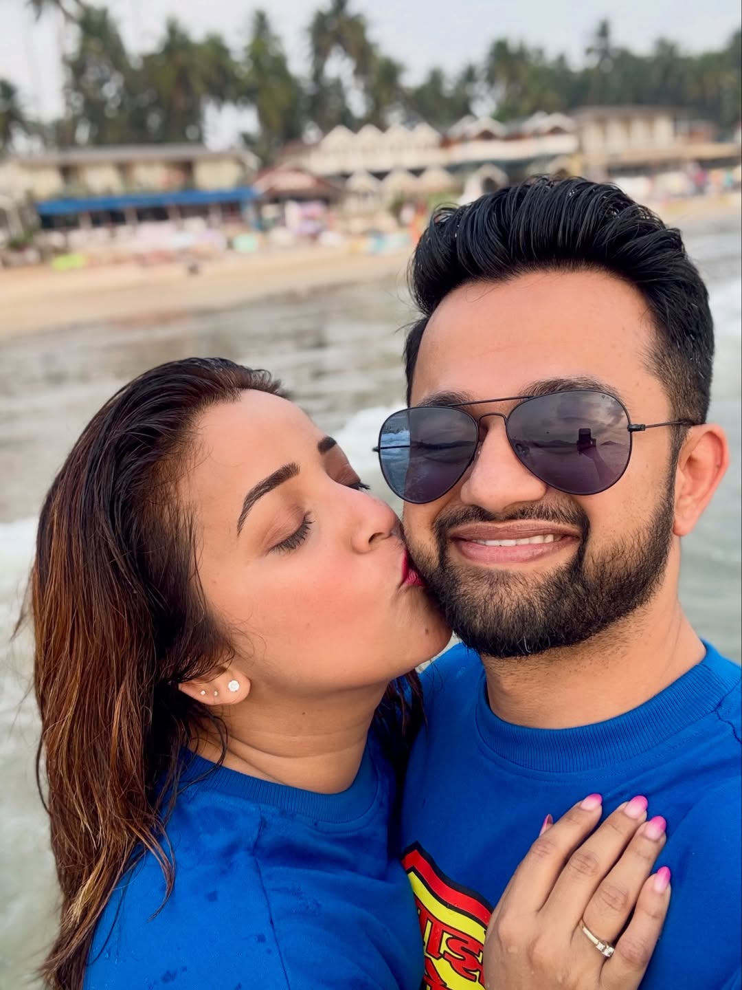 Apurva Nemalekar Hampi trip romantic couple photos