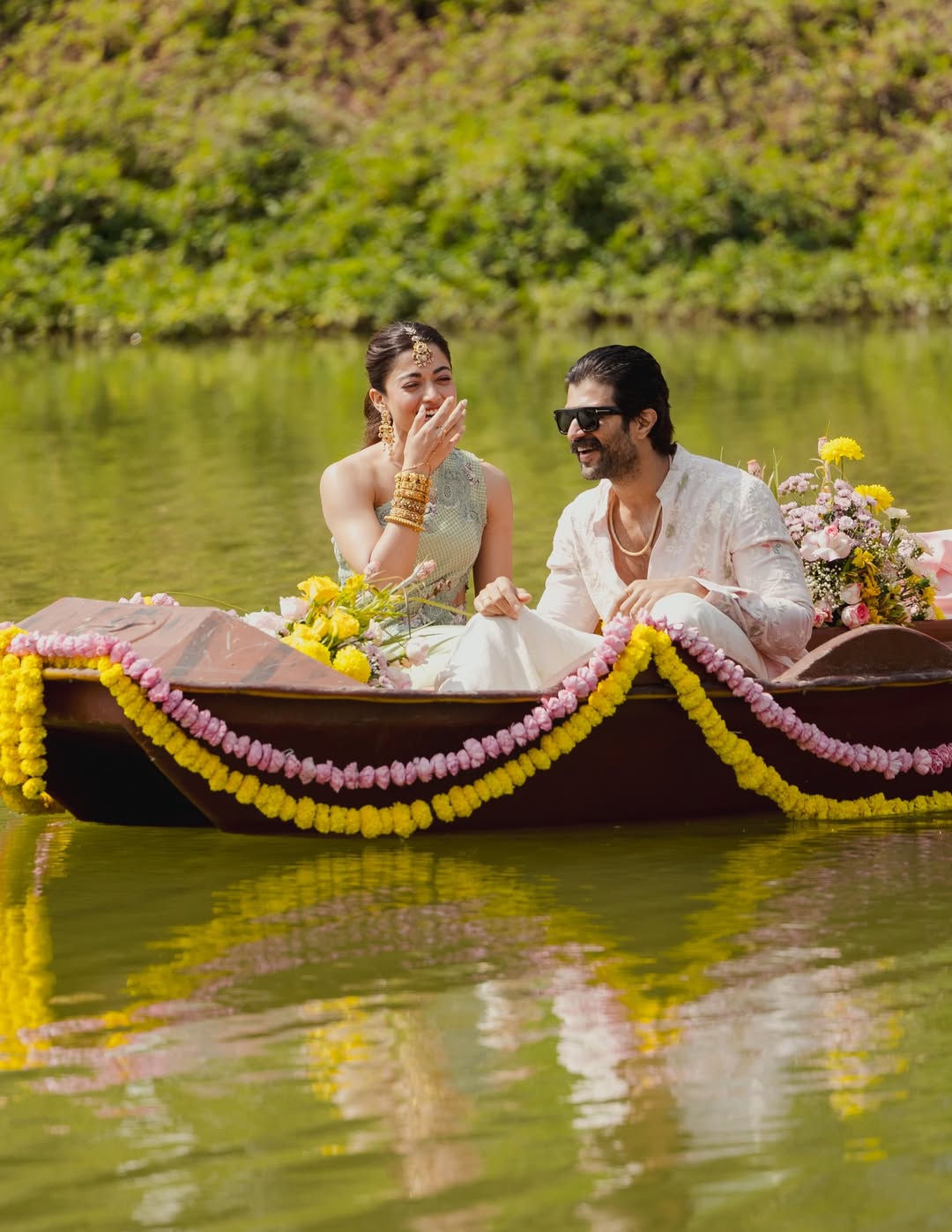 Vijay Deverakonda Rashmika Mandanna haldi photos viral