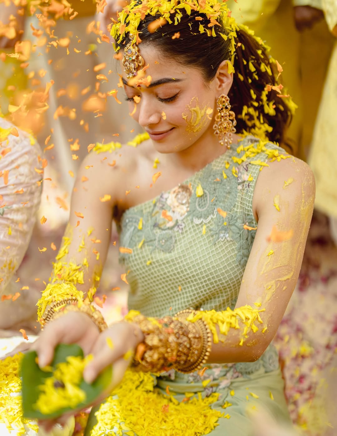 Vijay Deverakonda Rashmika Mandanna haldi photos viral