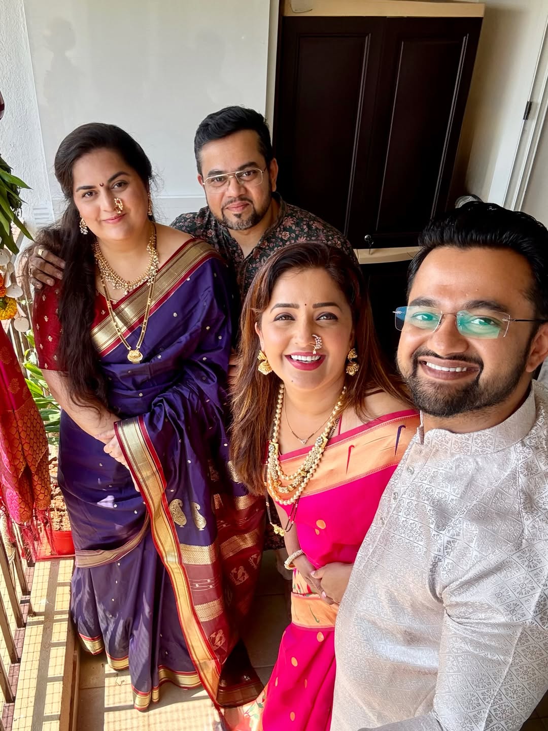 Apurva Nemlekar Gudi Padwa celebration photos, first Gudi Padwa after marriage in Bangalore