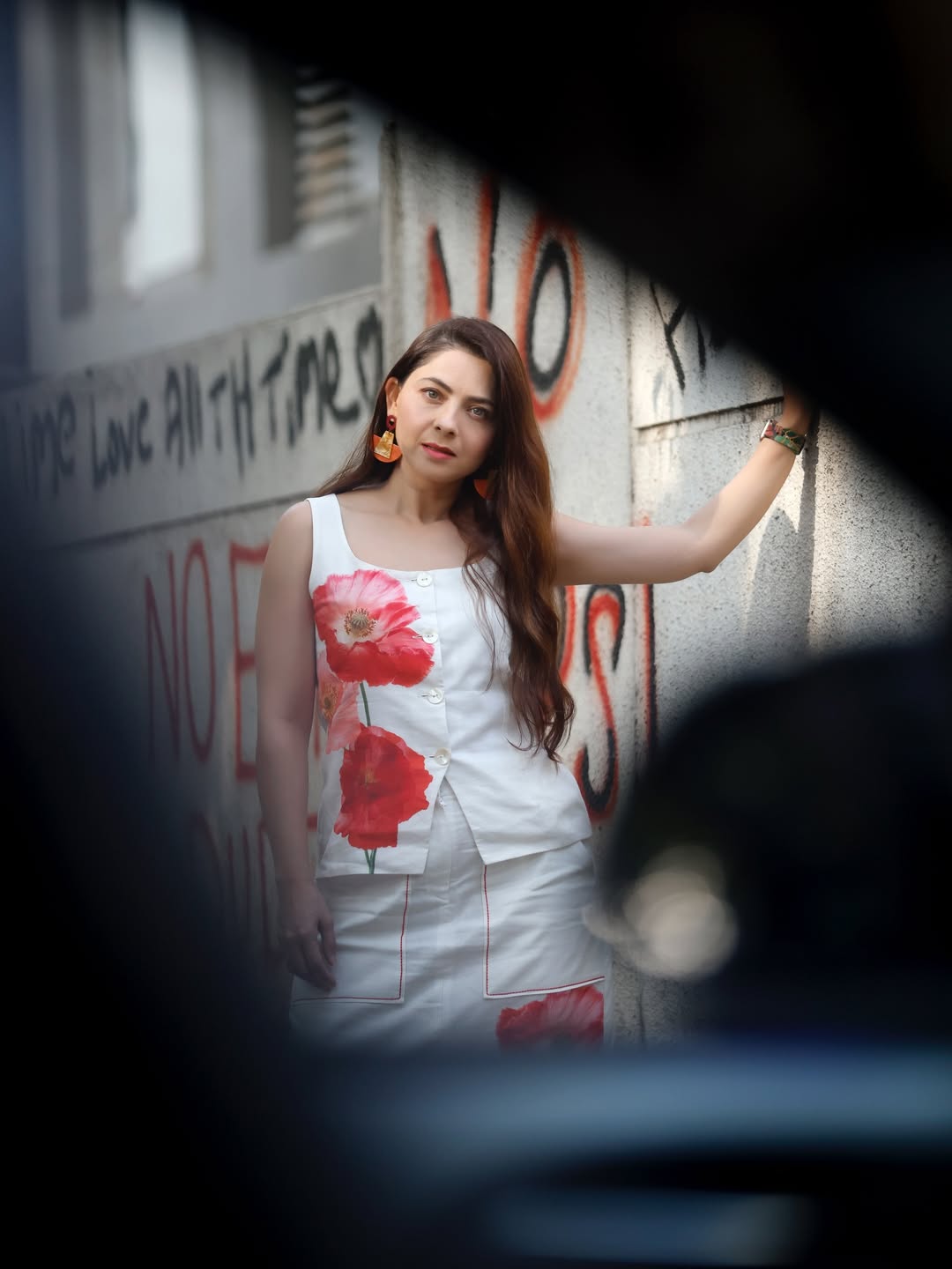 Sonalee Kulkarni stylish white outfit photos