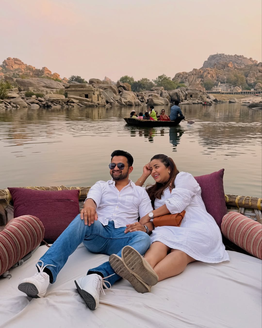 Apurva Nemalekar Hampi trip romantic couple photos