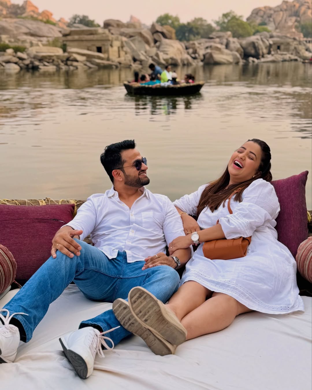 Apurva Nemalekar Hampi trip romantic couple photos