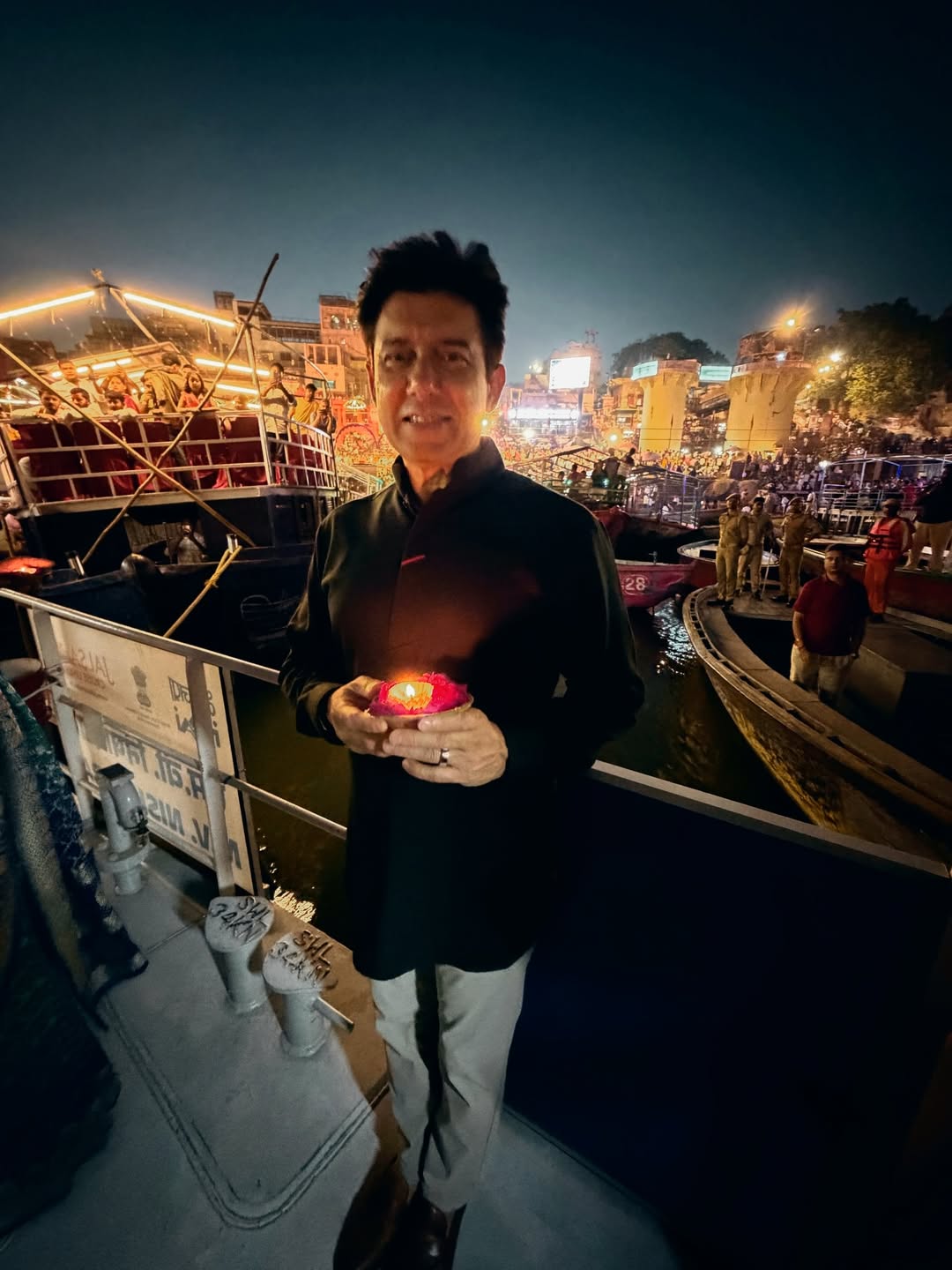 Madhuri Dixit Ram Navami celebration in Varanasi,