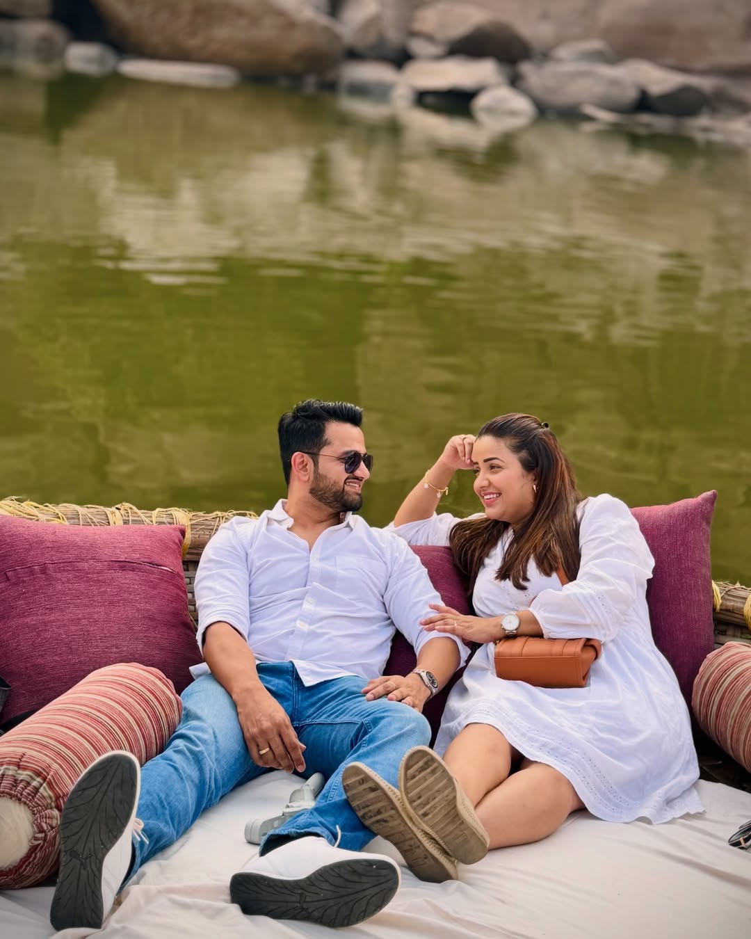 Apurva Nemalekar Hampi trip romantic couple photos