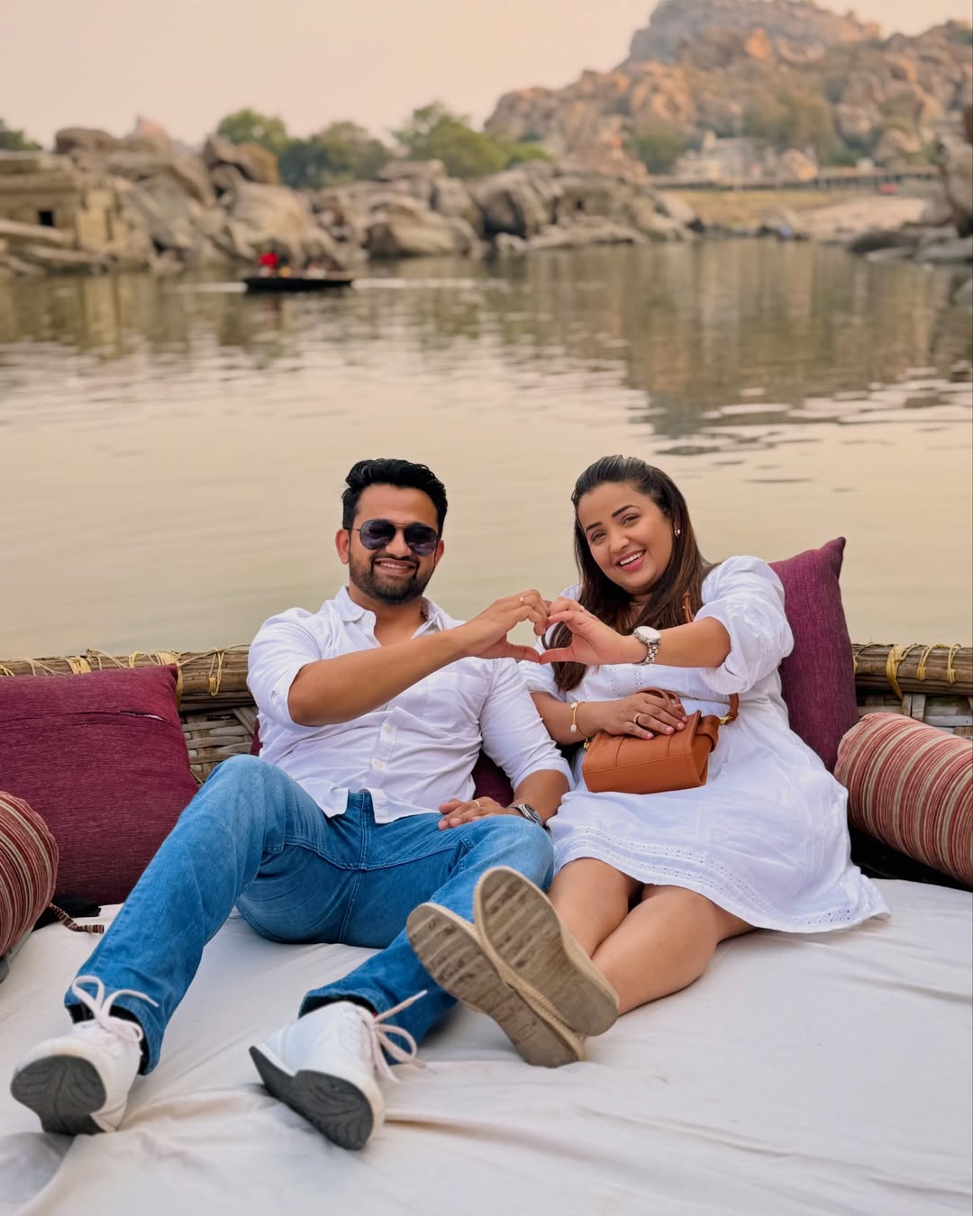 Apurva Nemalekar Hampi trip romantic couple photos