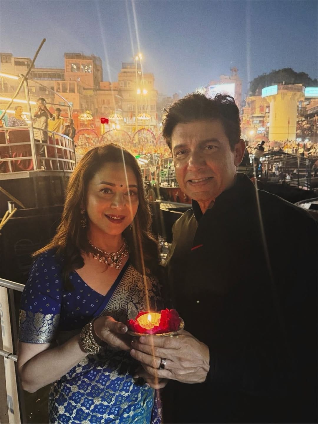 Madhuri Dixit Ram Navami celebration in Varanasi,