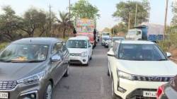 अलिबाग-वडखळ मार्गावर भीषण वाहतूक कोंडी; पर्यटक खोळंबले… पेझारी ते वडखळदरम्यान वाहनांच्या लांबच लांब रांगा