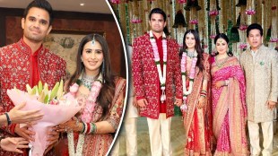 Arjun Tendulkar Saaniya Chandhok Wedding Anjali Tendulkar Look