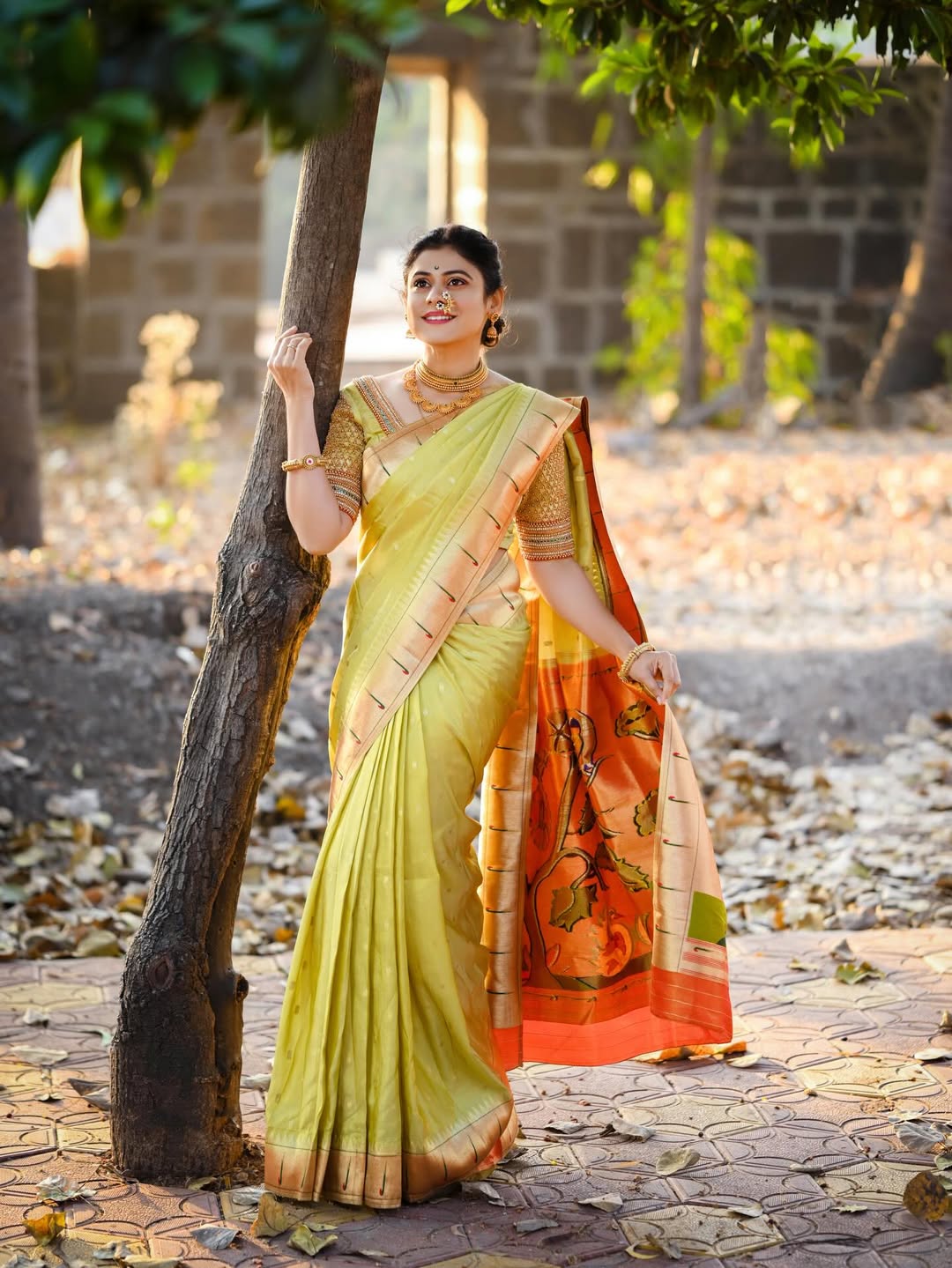 Ashvini Mahangade Paithani Saree Look