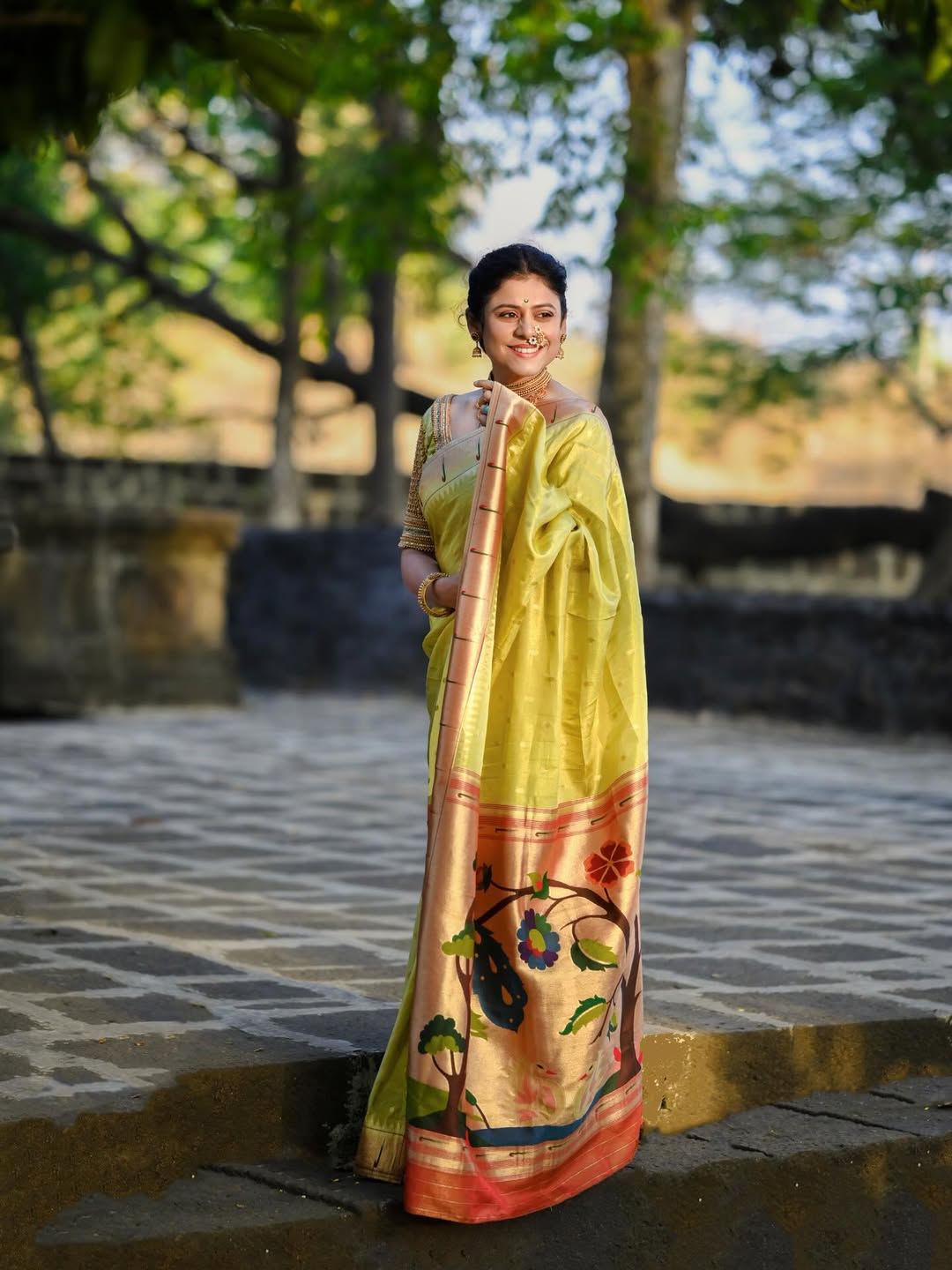 Ashvini Mahangade Paithani Saree Look