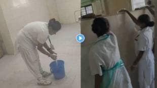 Bhandara Civil Hospital Nursing Students Cleaning Case Action | भंडारा जिल्हा रुग्णालय परिचारिका साफसफाई प्रकरण कारवाई