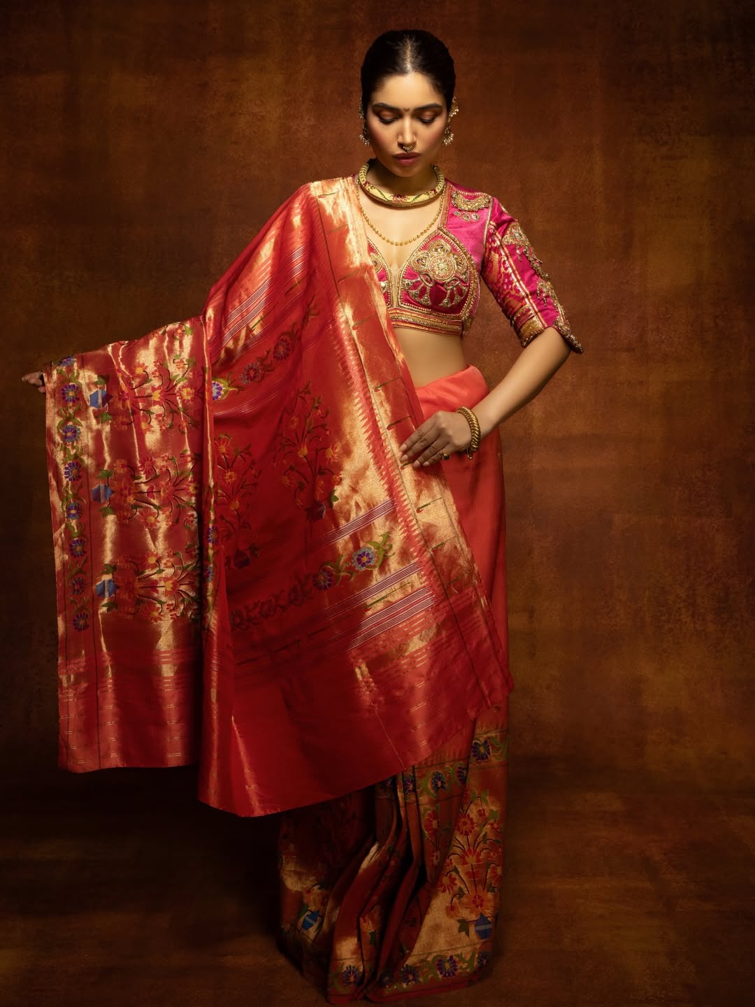 Bhumi Pednekar Paithani Saree Photos