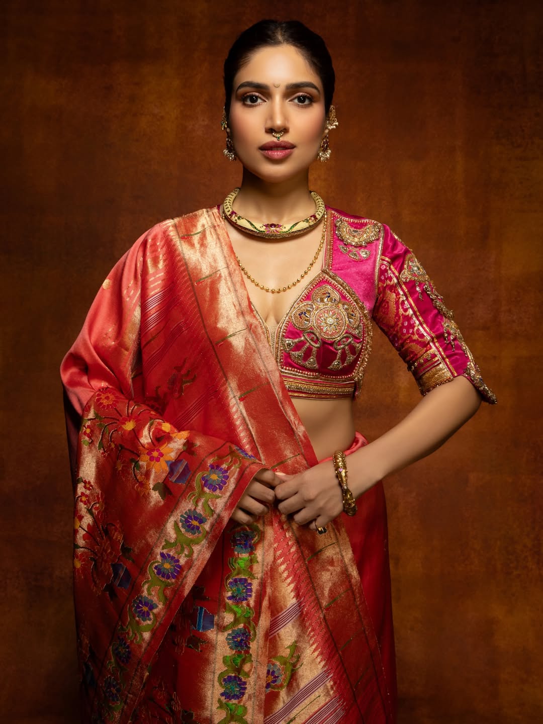 Bhumi Pednekar Paithani Saree Photos
