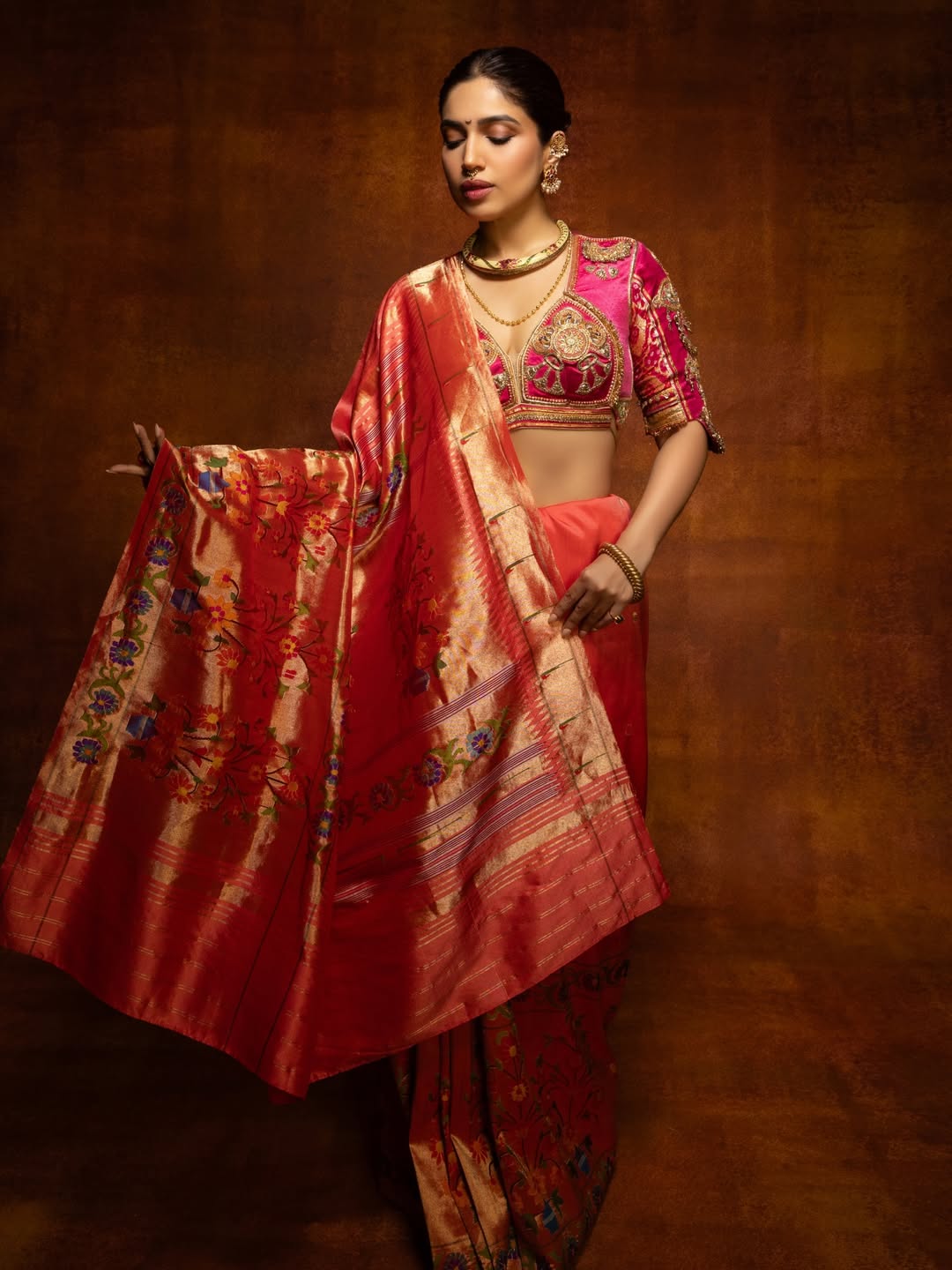 Bhumi Pednekar Paithani Saree Photos