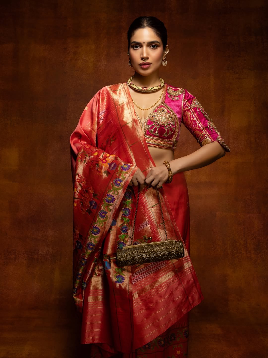 Bhumi Pednekar Paithani Saree Photos