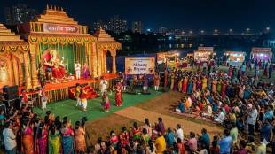 Chaitra Navratri Thane Anand Dighe Pratishthan Eknath Shinde | ठाणे चैत्र नवरात्रोत्सव धर्मवीर आनंद दिघे प्रतिष्ठान एकनाथ शिंदे अभंग रिपोस्ट