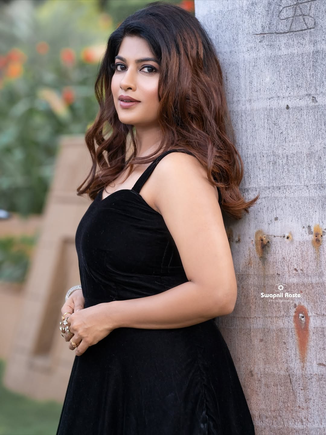 Dhanashri Kadgaonkar Red Dress Look