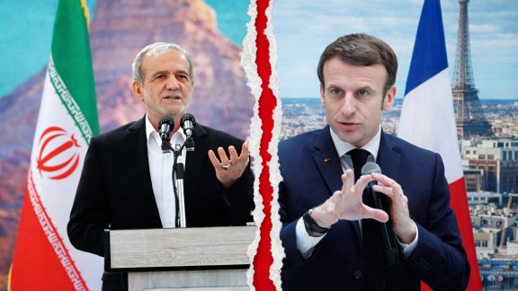 Emmanuel Macron phone calls to Iranian President Massoud Pezeshkian