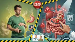 A person suffering from chest heartburn and acidity symptoms