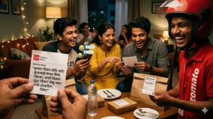 Zomato viral bill with funny customer note about hiding chicken order.
