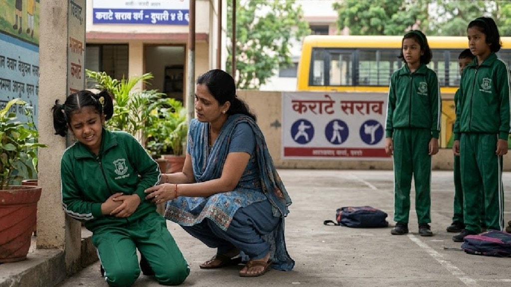 Girl suffers stomach injury during karate practice at school Girl suffers stomach injury during karate practice at school