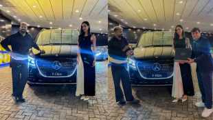 Hardik Pandya buys Mercedes Benz V Class becomes first Indian To Bought this car with Girlfriend Mahieka sharma