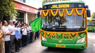 PM e-bus service Jalgaon delay | Jalgaon Municipal Corporation e-bus project | Mehrun e-bus depot charging station