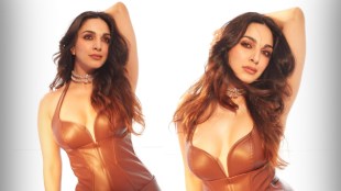 Kiara Advani Leather Dress Look