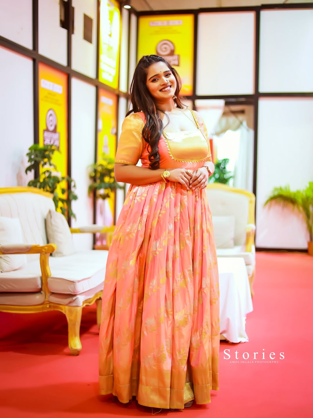 Komal Shete Saree Dress Look