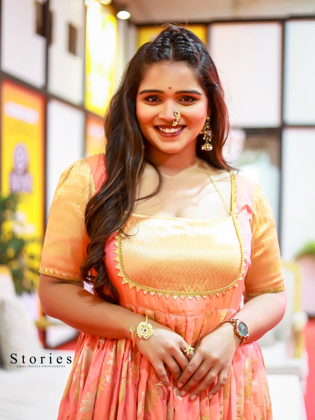 Komal Shete Saree Dress Look